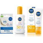 Shopwave Nivea Med Repair Dudak Bakım Kremi,spf 15 (4,8 Ml) Nivea Sun Spf 50+ (200 Ml) Nivea Sun Spf 5 - 0-Koyu Mavi