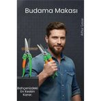 Shopwave Paslanmaz Çelik Budama ve Bağ Makası – Ergonomik Titanyum Kaplama Profesyonel Bahçıvan Serisi
