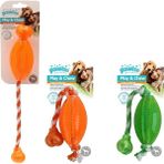 Shopwave Pawise Kemirme Oyuncağı Ipli Rugby Topu 40 cm - Ahşap
