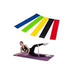 shopwave PLN 5li Egzersiz Direnç Bant Seti Pilates Crossfit Ekipmanları (5047)