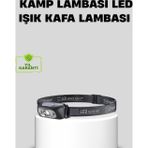 Shopwave Şarjlı LED Kafa Feneri | 4 Modlu Akıllı Sensörlü Far | Su Geçirmez IPX5 Kamp ve Balıkçı Lambası