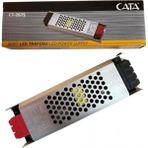 Shopwave Şerit LED Trafosu 12V Cata Serisi Slim Kasa, Alüminyum Gövdeli Ince Güç Kaynağı, Kamera Şerit Le - 000-Siyah