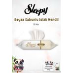 Shopwave Sleepy Beyaz Sabun Kokulu Islak Havlu Mendil 90 Adet Rosie - 0 - 1 Ay