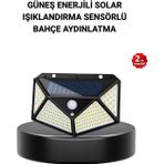 Shopwave Solar Bahçe Lambası 100 LED Hareket Sensörlü Güneş Enerjili Aydınlatma
