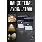 Shopwave Solar Lamba Giriş, Bahçe Yol Avlu Hareket Sensörlü LED Parlak Gece Su Geçirmez - Çok Renkli