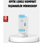 Shopwave Taşınabilir Eğitim Mikroskobu 80X–200X LED Işıklı ve Darbeye Dayanıklı