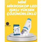 Shopwave Taşınabilir LED Işıklı Cep Mikroskop – 80X–200X Büyütme