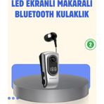 Shopwave Titreşimli Bluetooth Kulaklık – Uzun Pil Ömrü, Dijital Ekranlı Kablosuz Tasarım