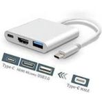 Shopwave Type-C To Hdtv 3 In 1 Adapter – HDMI + USB 3.0 + Type-C Pd Dönüştürücü Hub (177)