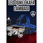 Shopwave Ultra Güçlü Led Işık Şarjlı Kafa Lambası Balıkçı Lambası Kafa Feneri