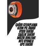 Shopwave Ultra Max Kordon Kilitli Akıllı Saat Amoled Ekran Titreşimli Çağrı Cevaplayabilen - Çok Renkli