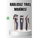 Shopwave Unisex Şarjlı Saç ve Sakal Tıraş Makinesi – Ayarlanabilir Tarak Başlıkları, Sessiz Motor