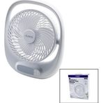 Shopwave USB 7 İNÇ- 20CM MASA ÜSTÜ FAN VANTİLATÖR IŞIKLI 5W 180 DERECE 3 KADEME HIZ - 3 PERVANE STAND=24.8X30