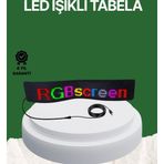Shopwave USB Girişli RGB LED Tabela Ayarlanabilir Parlaklık ve Kayan Yazı Özellikli