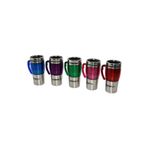 shopwave UZUN KROM - RENKLİ TERMOS BARDAK 450ML. (5047)