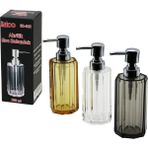 Shopwave Uzun Sekizgen Şeffaf - Renkli Akrilik - Mika Kristal Sıvı Sabunluk 200ML (5047) - Çok Renkli