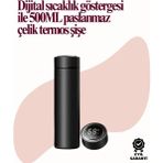 Shopwave Uzun Süre Isı Koruma Sağlayan Dijital Göstergeli Termos
