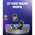 Shopwave Vlog Podcast ve Röportajlar İçin Kablosuz Çift Yaka Mikrofon