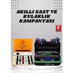 Shopwave Yeni Nesil Akıllı Saat ve Bluetooth Kulaklık Kampanyası Android Ve İOS Uyumlu Uyku ve Sağlık Takibi