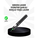 Shopwave Yüksek Güçlü Yeşil Lazer Pointer 5000mW Şarjlı
