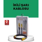 Shopwave Yüksek Hızlı 65W Güç Çıkışlı Çoklu Cihaz Uyumlu Şarj Kablosu