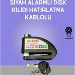 Shopwave Yüksek Sesli 110dB Çelik Disk Kilidi Su Geçirmez