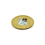 shopwave YUVARLAK=24.5CM AYAKLI=4CM KENARLI YÜZEY AHŞAP BAMBU SUNUM TEPSİSİ - MİNİ SOFRA (5047)