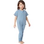 Shopwave Zuppers Kısa Kollu Yazlık Çocuk Uyku Tulumu - 0,3 Tog - (3-4 Yaş) - Buz Mavisi - 0 - 1 Ay - 0 - 3 Yaş