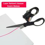 Shopytech Lazer Rehberli Hassas Kesim Makası Pil İle Çalışan Paslanmaz Çelik Kumaş Kağıt El İşi Makası