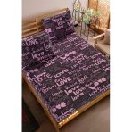 Shopyteks Love Desenli Çift Kişilik Lastikli Çarşaf Seti Battal Boy 180X200