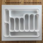 ShopyTime 55/49 Cm Cekmece Içi Luks Beyaz Kaşıklık 50/40 Cm Kadar Kesılebılır Kesım