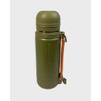 Shotay 1.2l 304 Paslanmaz Çelik Termos – Çift Katman Vakum, 24H Isı Koruma, Omuz Askılı Outdoor - Yeşil - 1,2 lt