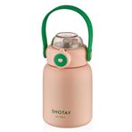 Shotay 500 ml Pembe Çocuk Çelik Termos