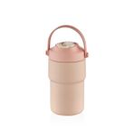 Shotay Askılı Mug Çelik Bardak 450Ml Pastel Pembe