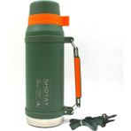 Shotay Camper Large Çelik Termos Matara 2000 ml (ST-8217) - Koyu Yeşil