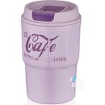 Shotay Çelik 450 ml Kahve Bardağı Mug 6 Saat Sıcaksoğuk Taşıma Askılı - Mor