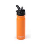 Shotay Çelik Matara Pipetli 500 ml Opak - Turuncu - Siyah