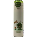 Shotay Dodge DB-24501 Çift Kullanım Pipetli/Rahat İçim Yeşil 500ml Çelik Matara