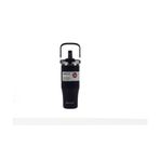 Shotay Dodge DB-24584 Çift Kullanım Pipetli/Rahat İçim Siyah 1200ml Çelik Matara