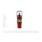 Shotay Dodge DB-24584 Çift Kullanım Pipetli/Rahat İçim Turuncu 1200ml Çelik Matara