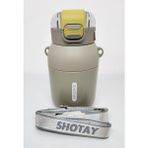Shotay Dome St-8081 800Ml Celik Pipetli-Pipetsiz Kullanim Termos Matara Gri