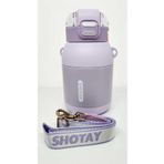 Shotay Dome St-8081 800Ml Celik Pipetli-Pipetsiz Kullanim Termos Matara Mor