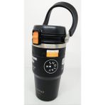 Shotay Journey ST 8166 650 ml Çift Kullanımlı Kapak Mug Siyah Turuncu