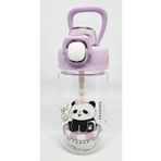 Shotay St-7011 500Ml Pipetli-Pipetsiz Tritan Mor Şeffaf Matara Taşıma Aparatlı