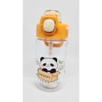 Shotay St-7011 500Ml Pipetli-Pipetsiz Tritan Turuncu Şeffaf Matara Taşıma Aparatlı