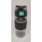 Shotay ST 7202 600 ml Tritan Siyah Şeffaf Matara Taşıma Aparatlı
