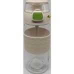 Shotay St-7202 600Ml Tritan Beyaz Şeffaf Matara Taşıma Aparatlı