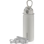 Shotay ST-8228 750ml Beyaz Pipetli Şeffaf Kapaklı Çelik Termos