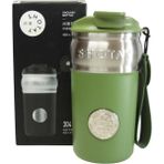 Shotay ST-8912 420ML Yeşil Çelik Termos - Çok Renkli