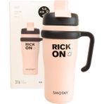 Shotay ST-8918 Çift Kullanım Pipetli/rahat Içim Pembe 720ML Çelik Termos - Çok Renkli